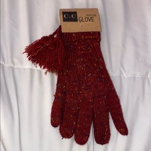 C.C knit gloves